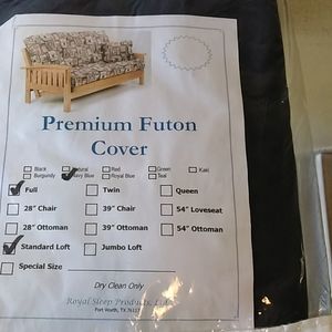 Navy blue futon cover